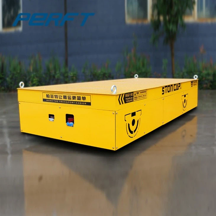 Electrical Trackless Transfer Cart For Steel Shop 35t