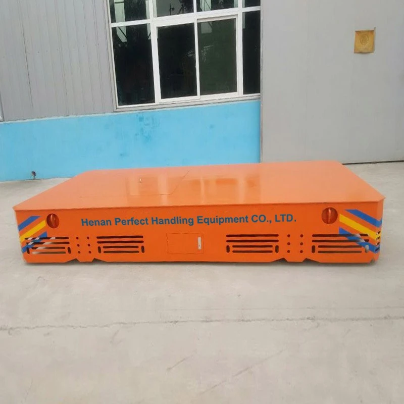 Motorized Railess Transfer Trolley For Handling Heavy Material 1-500 Ton factory